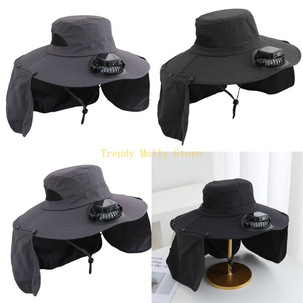 Packable Hat Nylon - Gorro con ventilador refrigeración automático N5KB,