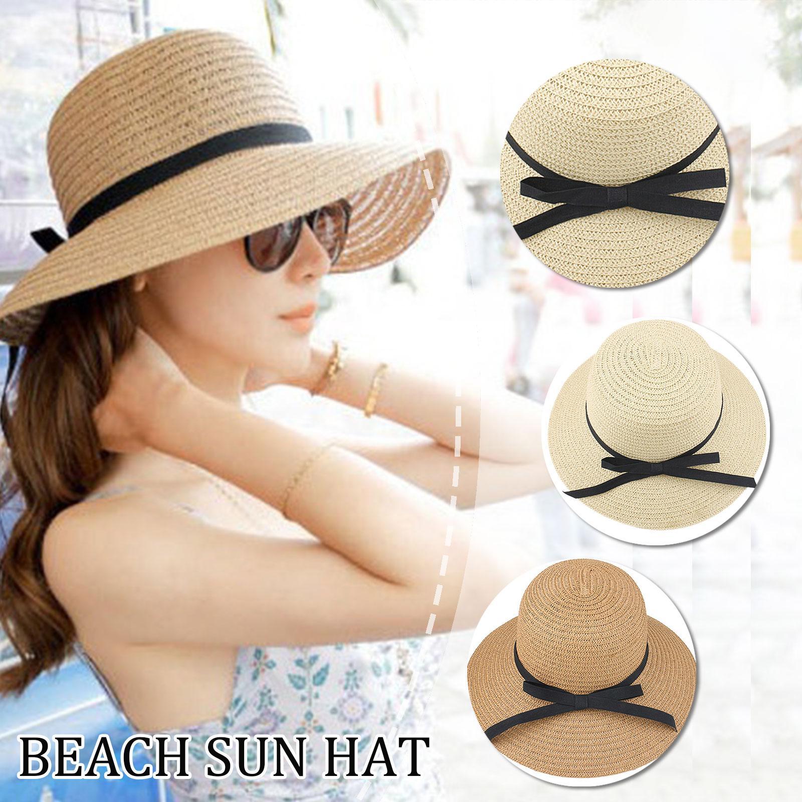 Bucket Hat Straw - Sombrero de paja plegable de ala