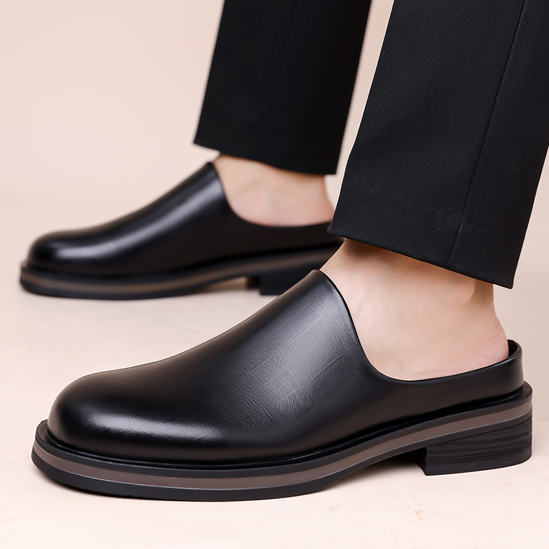 Flip Flop Leather Men - Zapatillas sin cordones para hombre, zapatos