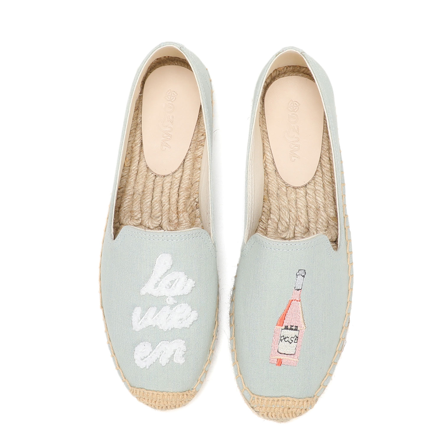 Espadrille Slip On - Alpargatas para mujer, zapatos planos de