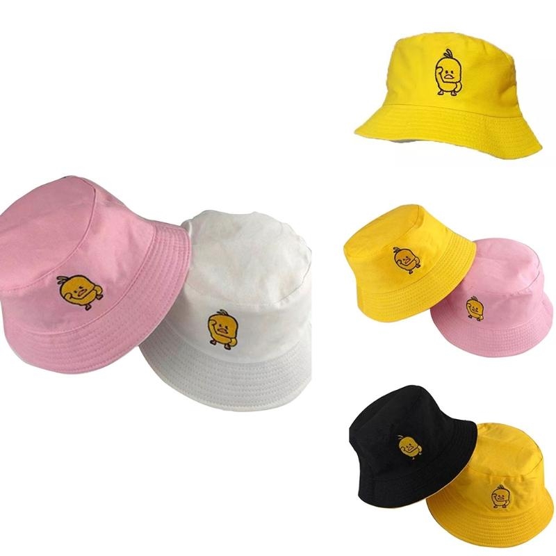 Packable Hat Nylon - Sombrero pescador bordado con pato amarillo