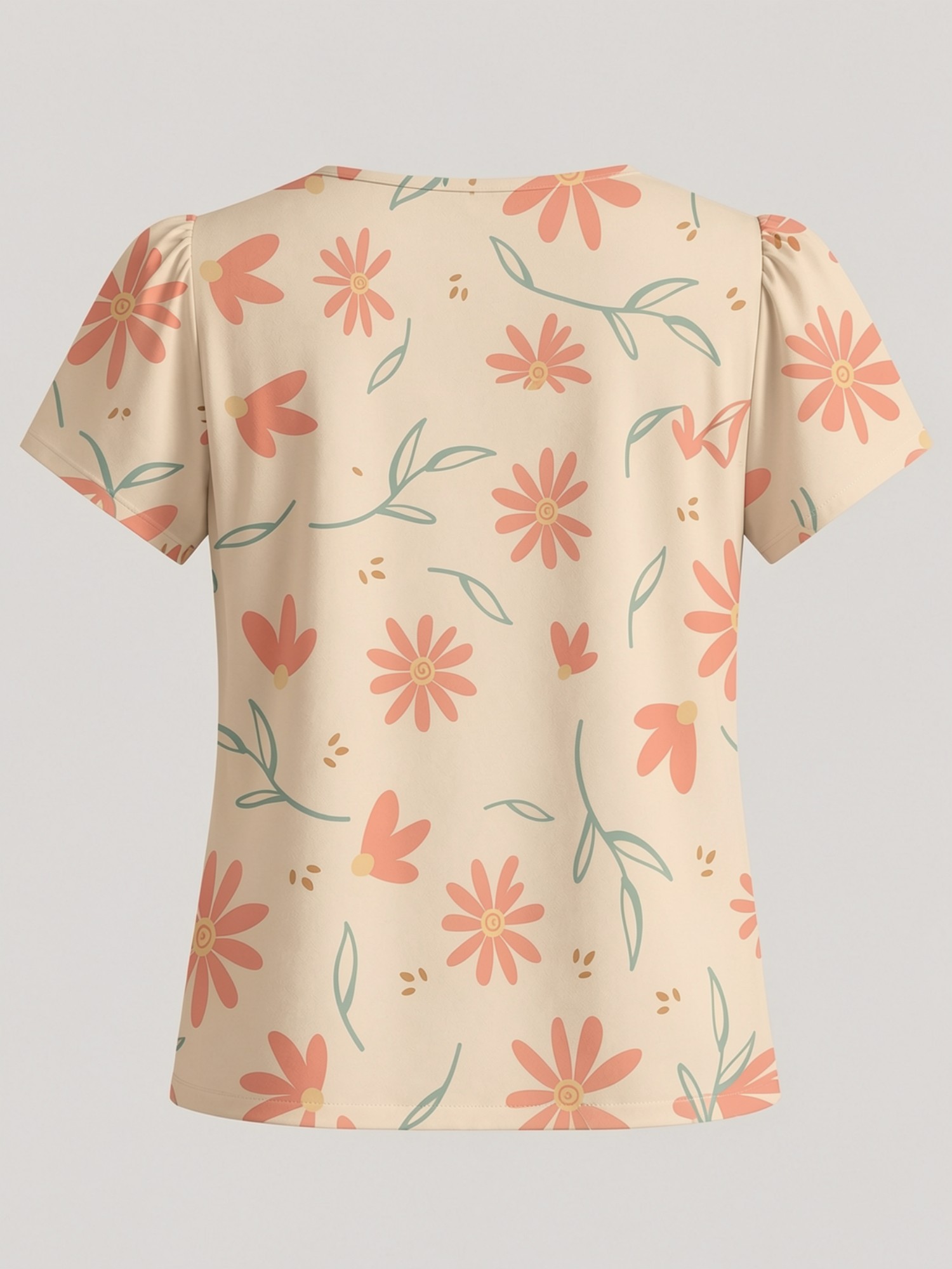Camiseta Elegante de Cuello Re - Resort Shirt Floral reseña y precio