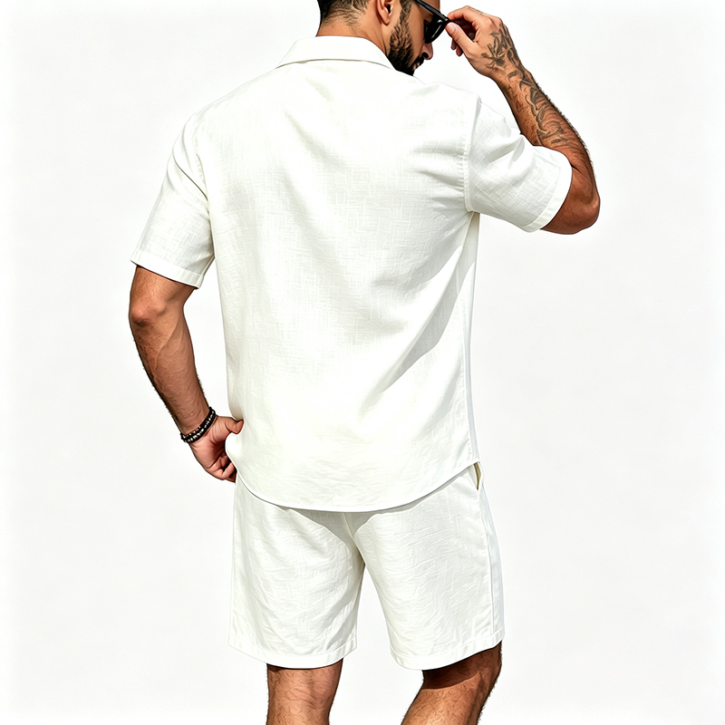 Conjunto de Dos Piezas de Lino - Short Linen Drawstring reseña y precio