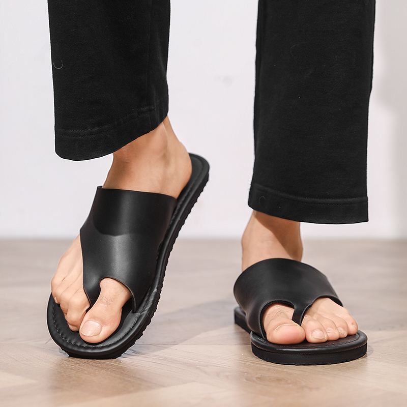 Zapatillas de alta calidad par - Flip Flop Leather Men reseña y precio