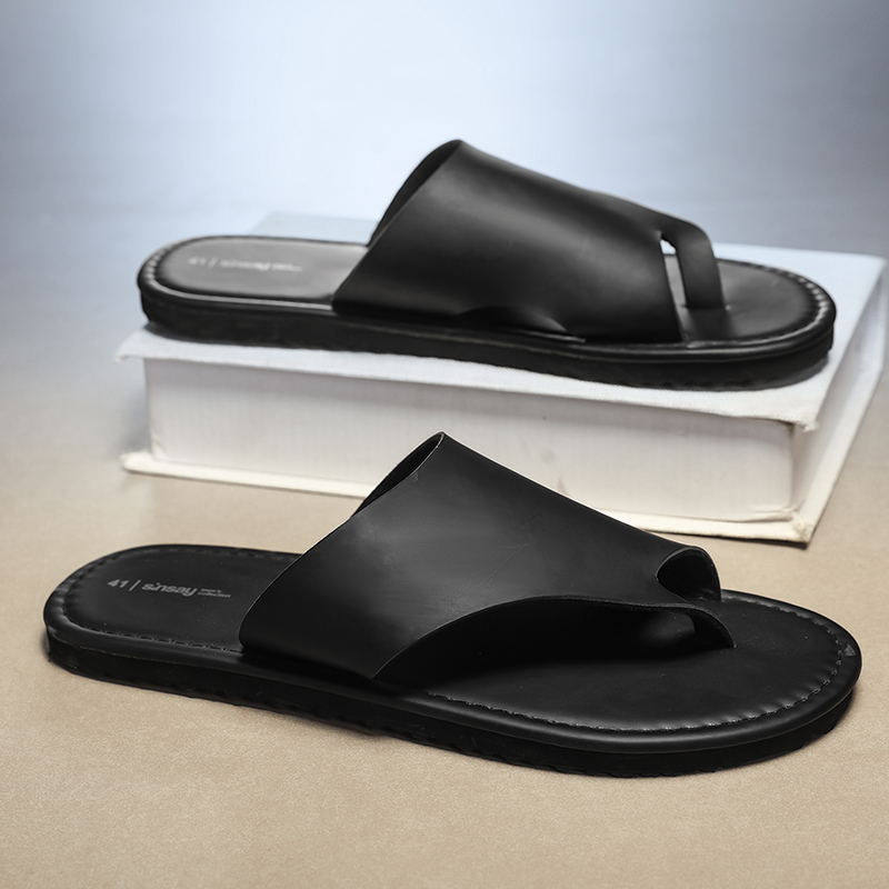 Zapatillas de alta calidad par - Flip Flop Leather Men reseña y precio
