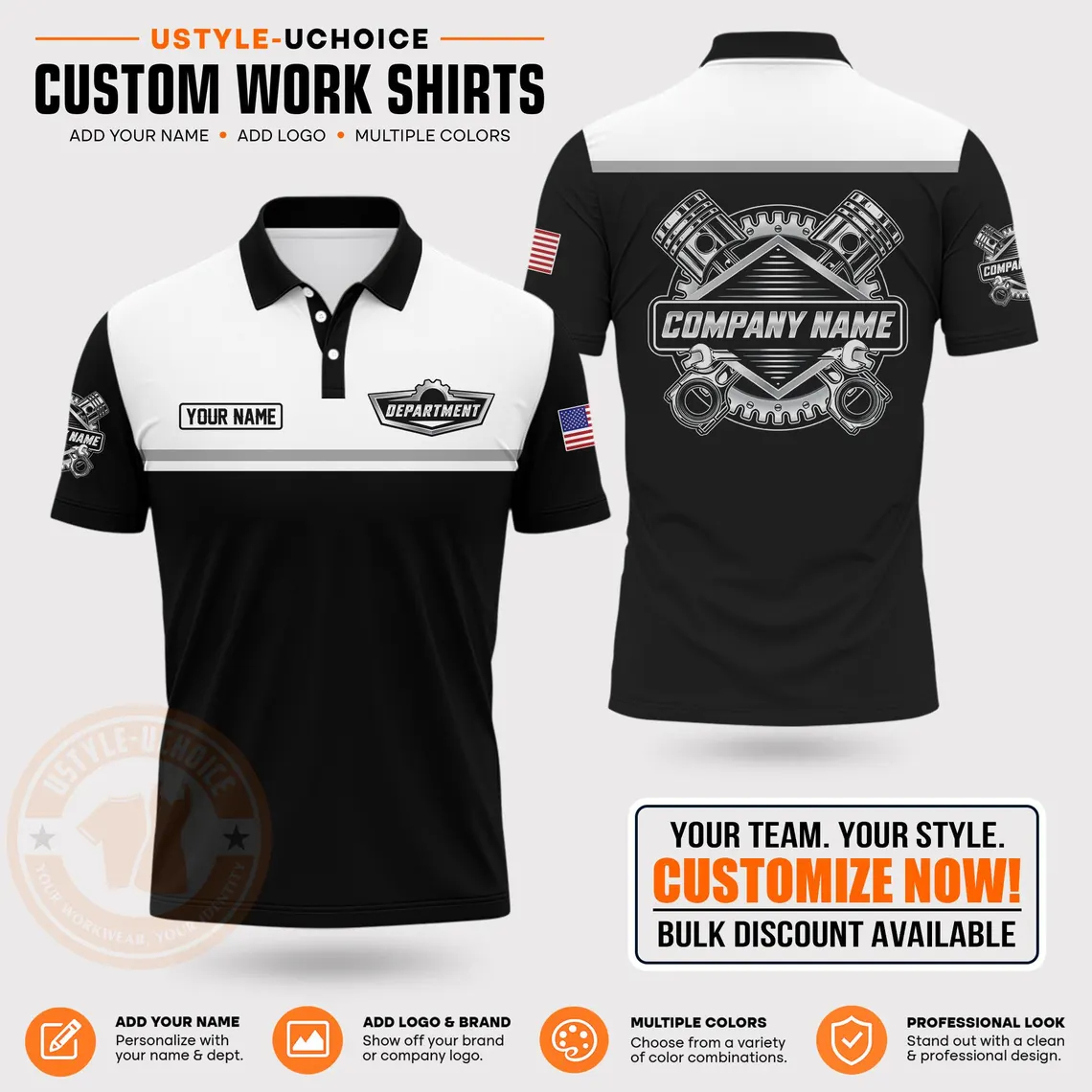 Camiseta Polo Personalizada co - Polo Shirt Pique reseña y precio