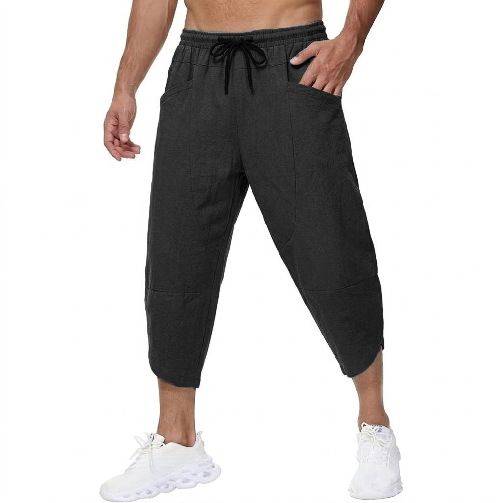 Pantalones cortos informales d - Short Linen Drawstring reseña y precio