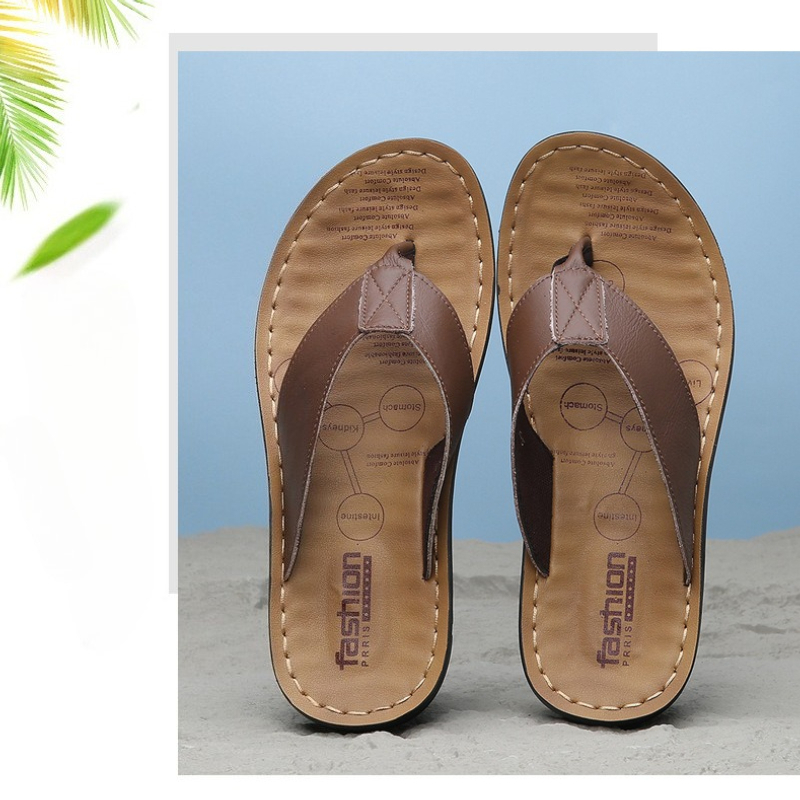 Sandalias de Cuero para Hombre - Flip Flop Leather Men reseña y precio
