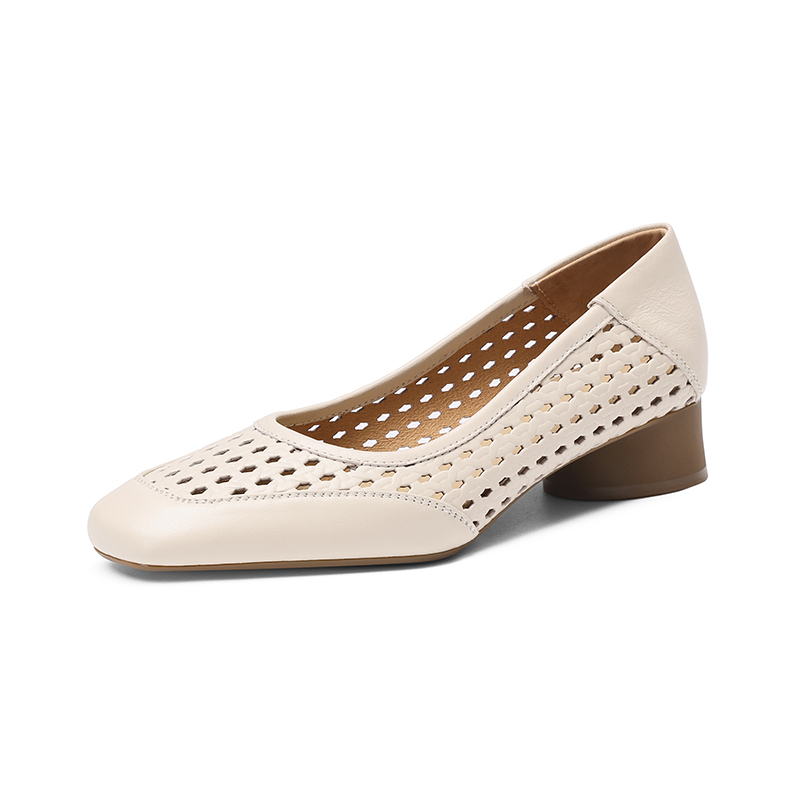 Zapatos de tacón alto huecos d - Casual Sandal Leather reseña y precio