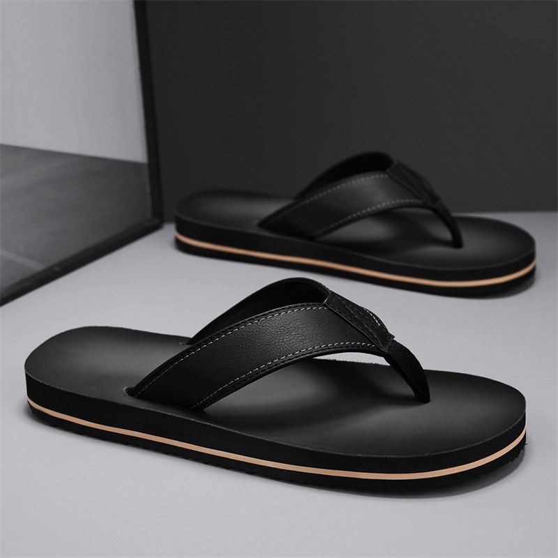 Sandalias de Playa Casuales pa - Flip Flop Leather Men reseña y precio