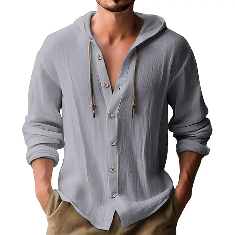 Camisa informal de manga larga - Short Linen Drawstring reseña y precio