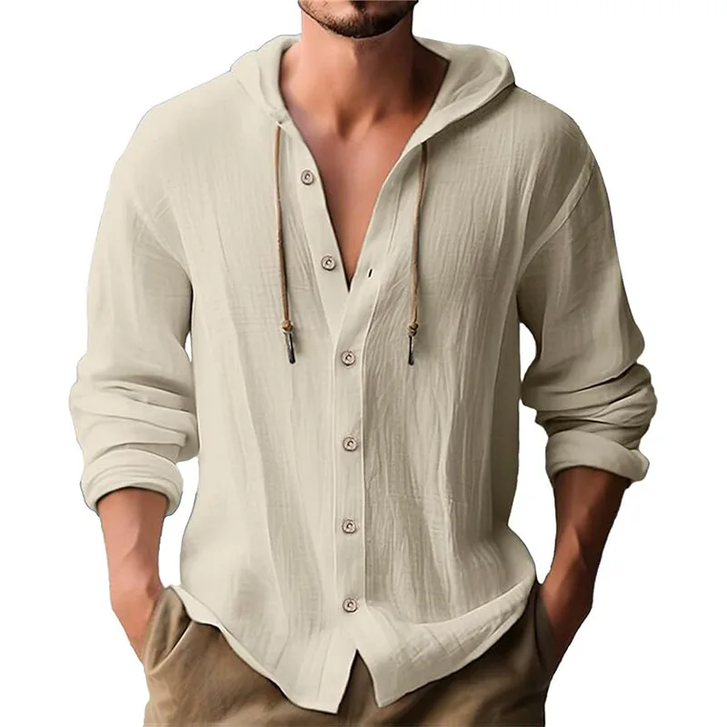 Camisa informal de manga larga - Short Linen Drawstring reseña y precio