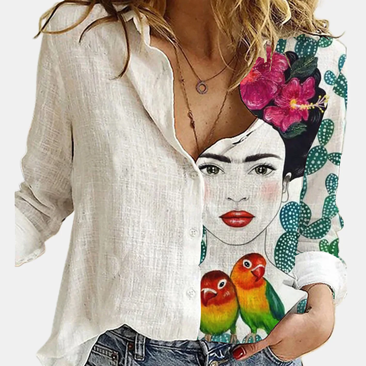 Camisas Colla de manga larga c - Shirt Camp Collar reseña y precio